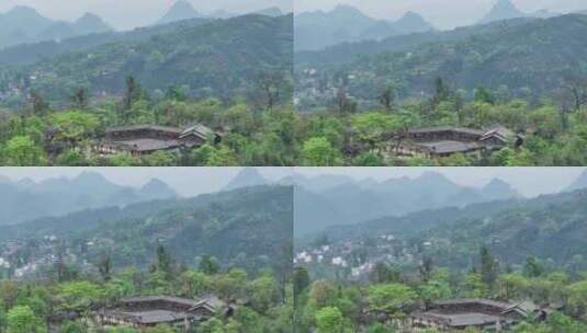 中国广东省清远市连南千年瑶寨景区高清在线视频素材下载