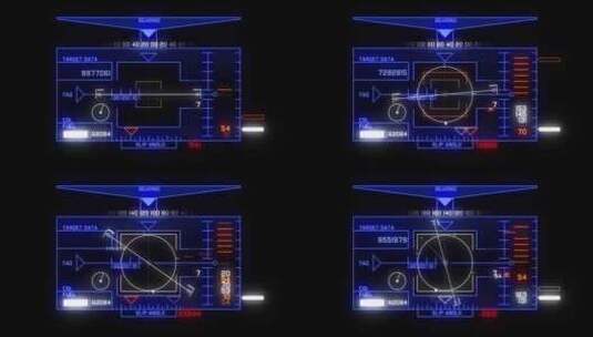 17 Air Hud UI元素高清在线视频素材下载