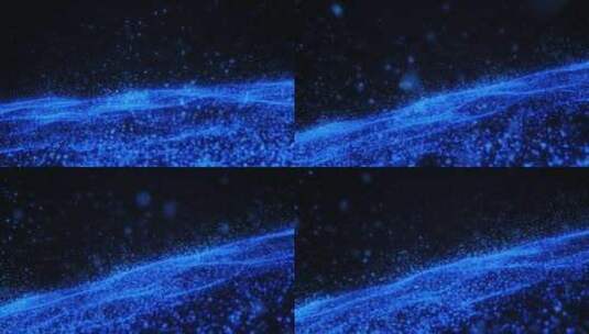唯美科技粒子海洋穿梭高清在线视频素材下载