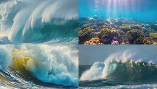 大海海浪合集高清在线视频素材下载