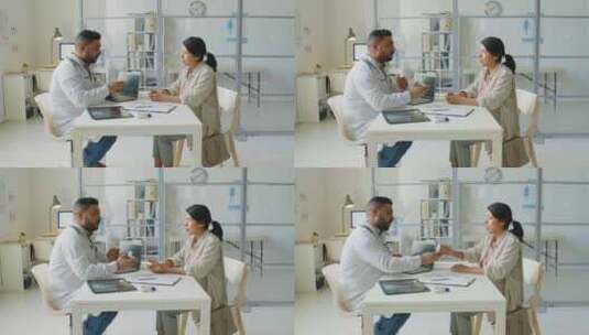 男人，女人，诊所，医生高清在线视频素材下载