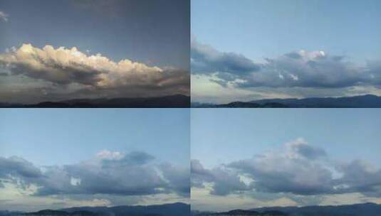 黄昏时的云朵高清在线视频素材下载
