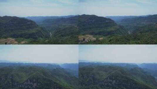 4K山峰峭壁自然风光自然峡谷航拍视频高清在线视频素材下载