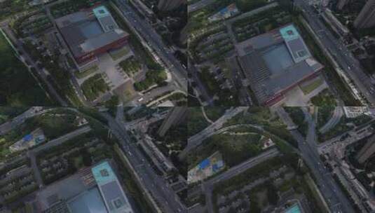 武汉市民之家航拍高清在线视频素材下载