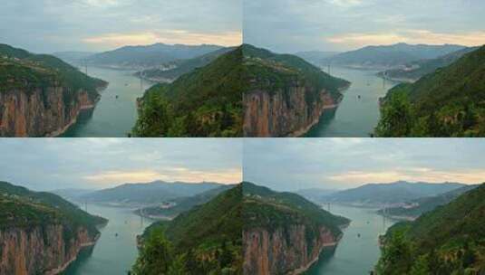 四川重庆瞿塘峡景点4K视频高清在线视频素材下载