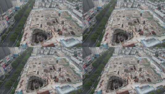 江苏淮安城市建设航拍高清在线视频素材下载