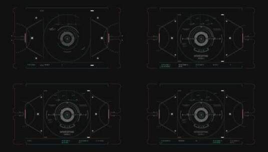 HUD驾驶舱合成目标屏幕特效科技未来高清在线视频素材下载