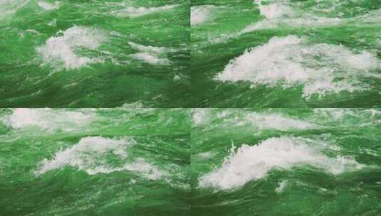 慢镜头山泉溪流水浪高清在线视频素材下载