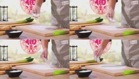 冬至 春节 包饺子 煮饺子高清在线视频素材下载
