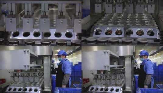 食品厂运行的设备高清在线视频素材下载