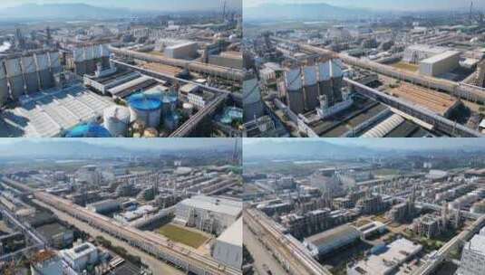 浙江省宁波市台塑工业园区高清在线视频素材下载
