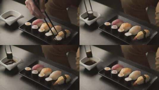 寿司 日式料理 日本寿司高清在线视频素材下载