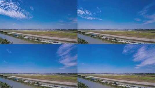 上海虹桥机场4k延时高清在线视频素材下载