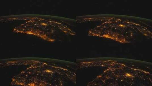 国际空间站的地球上空高清在线视频素材下载
