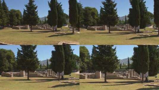 放大拍摄罗马废墟高清在线视频素材下载