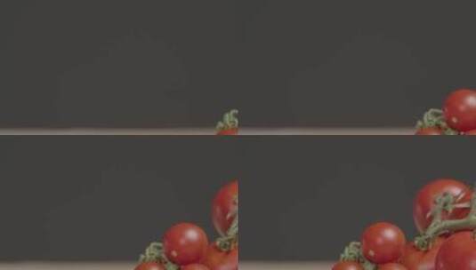 一串番茄的滑动特写镜头高清在线视频素材下载