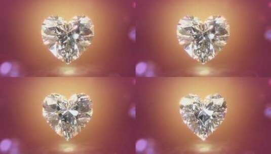 钻石心跳循环高清在线视频素材下载