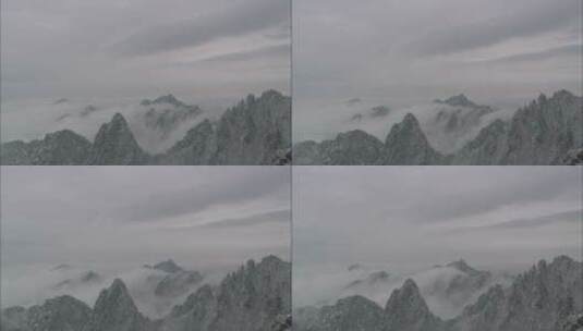 山川云雾缭绕景色高清在线视频素材下载