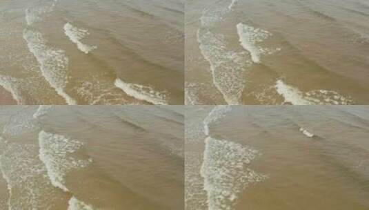 小浪向岸边袭来高清在线视频素材下载
