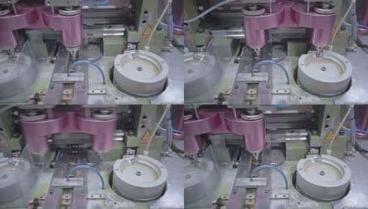 钟表工厂流水线工人作业视频高清在线视频素材下载
