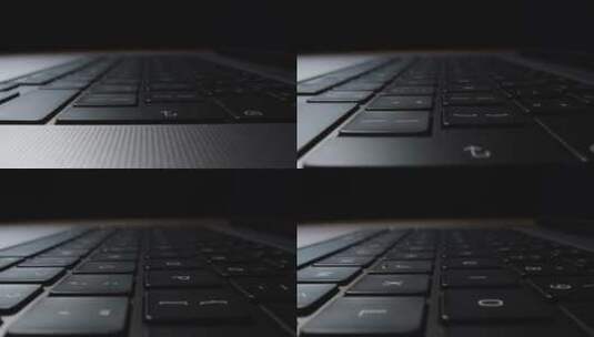全新键盘的跟踪镜头高清在线视频素材下载