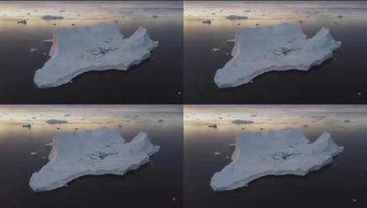 格林兰岛极限冰川风光高清在线视频素材下载