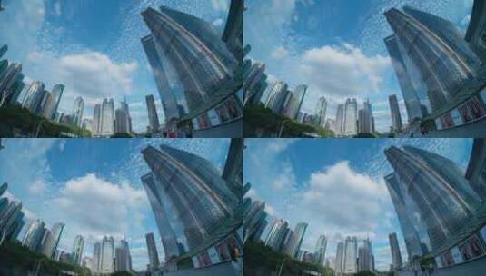上海陆家嘴建筑光影延时高清在线视频素材下载