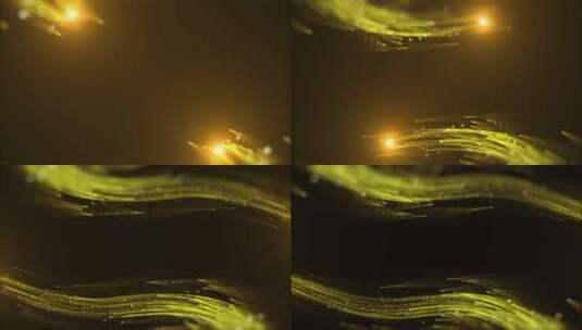 原创金色粒子穿梭转场光线1-4高清在线视频素材下载