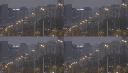 城市路灯 路灯空镜高清在线视频素材下载