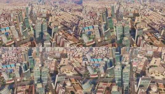 山东青岛城市风景高空航拍全景高清在线视频素材下载