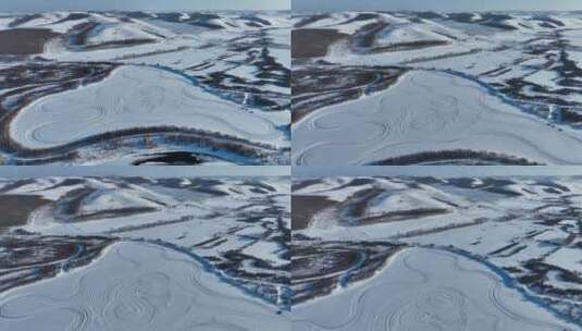 冬季冰湖上汽车驾驶漂移体验视频素材高清在线视频素材下载