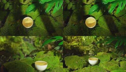 茶汤滴水高清素材高清在线视频素材下载