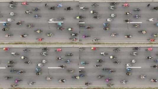 骑自行车比赛高清在线视频素材下载
