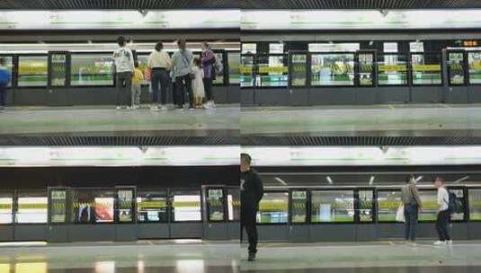 上海陆家嘴地铁站延时摄影高清在线视频素材下载