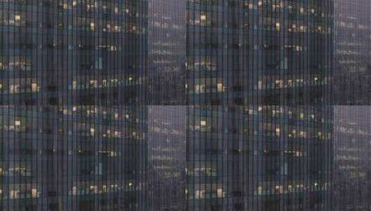 城市商务楼玻璃幕墙高清在线视频素材下载