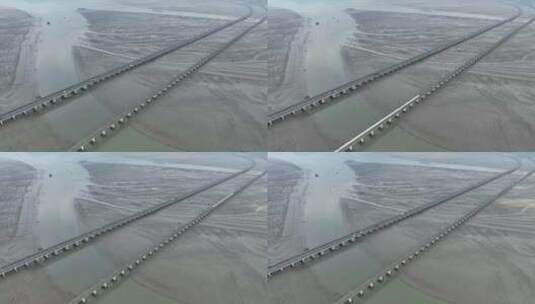 跨海大桥航拍宁德滨海特大桥沈海复线高速路高清在线视频素材下载