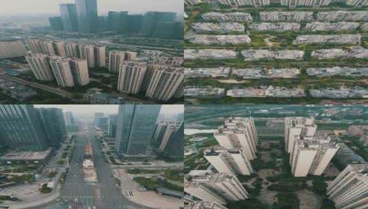 贵阳观山湖区城市交通房地产多镜头高清在线视频素材下载