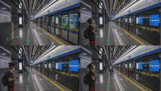杭州地铁6号线高清在线视频素材下载