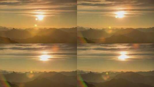 山顶的日出高清在线视频素材下载