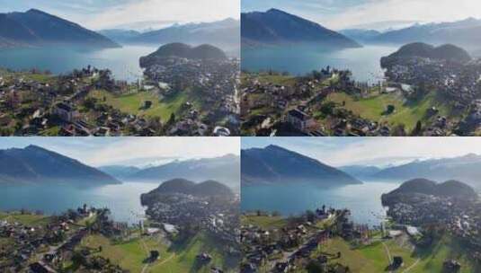 瑞士施皮茨小镇高清在线视频素材下载