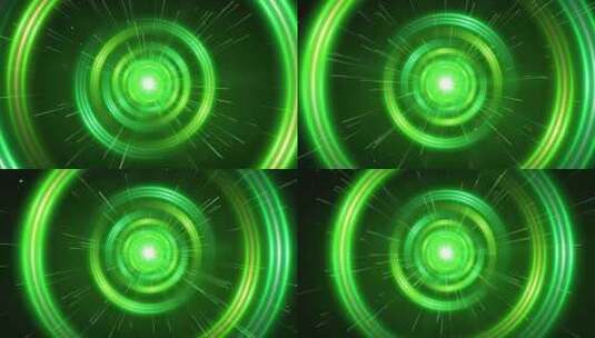 4K绿色光圈隧道视频高清在线视频素材下载