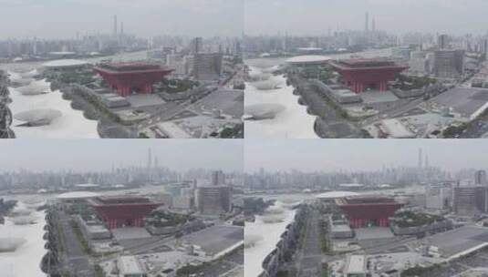 4K原素材-航拍上海世博园-7高清在线视频素材下载