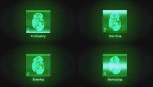 生物识别安全指纹扫描HUd高清在线视频素材下载