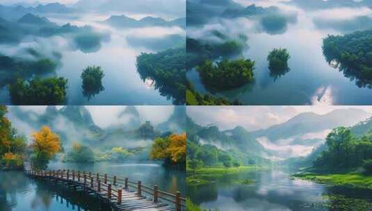 唯美自然风光 壮阔大气奇峰异石 风景秀丽高清在线视频素材下载