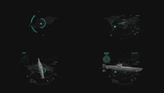 高科技HUD元素ae模板高清AE视频素材下载