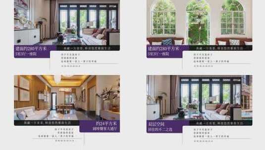 房地产样板间户型价值点卖点图文展示高清AE视频素材下载
