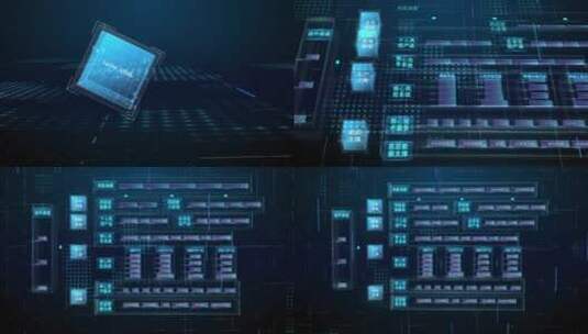 科技结构图分类架构渠道战略分布高清AE视频素材下载