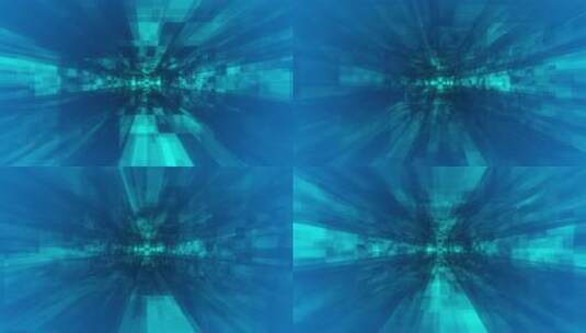 蓝色科技感隧道穿梭循环高清在线视频素材下载