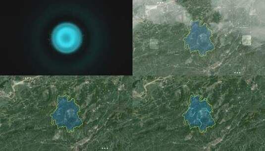 黄山区-皖地图B30高清在线视频素材下载