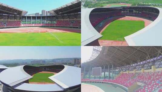 甘肃省平凉市崆峒区平凉市体育场（场内）高清在线视频素材下载